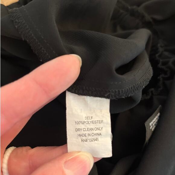 Amanda Uprichard Ramona Black Cropped One Shoulder Blue Bow Jumpsuit Size Small - Picture 4 of 8